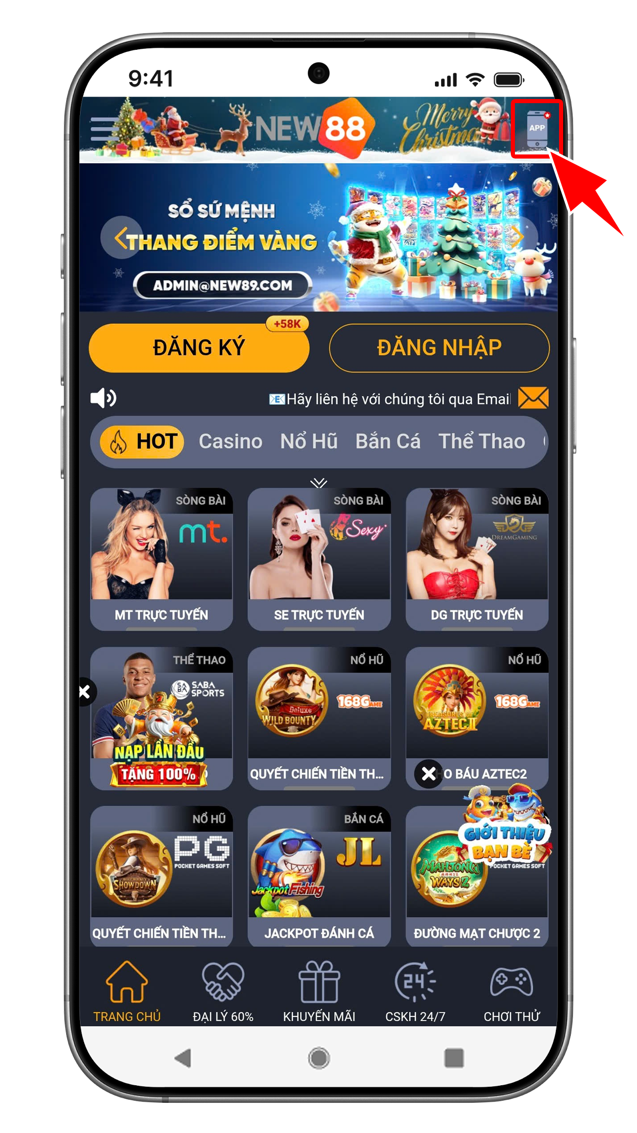 New88 - Hướng dẫn tải app trên điện thoại di động